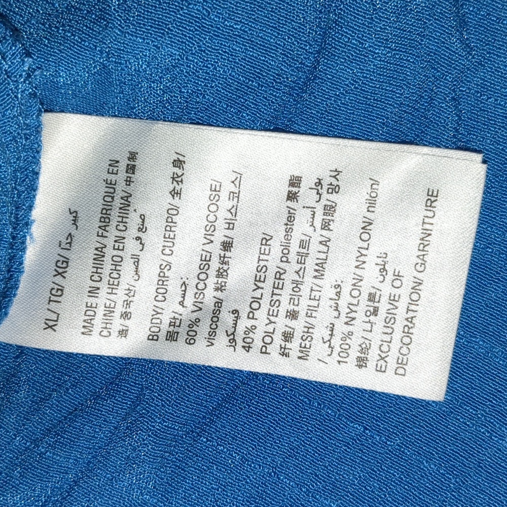 Style & Company Blue Boho Blouse Size XL - Picture 7 of 7